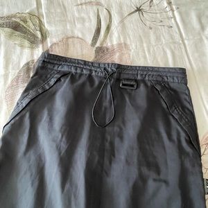 VINTAGE 90s NYLON LONG ALINE SKIRT